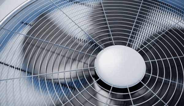 Close up image of a compressor fan