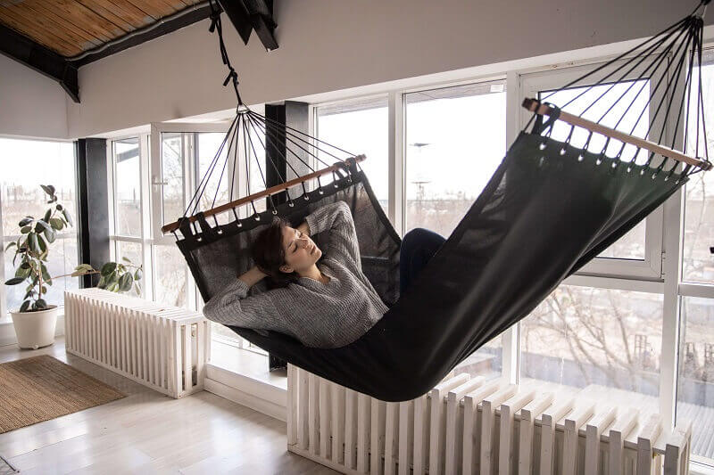 woman on a swing