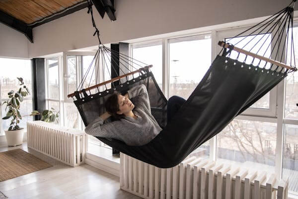 Woman on a swing